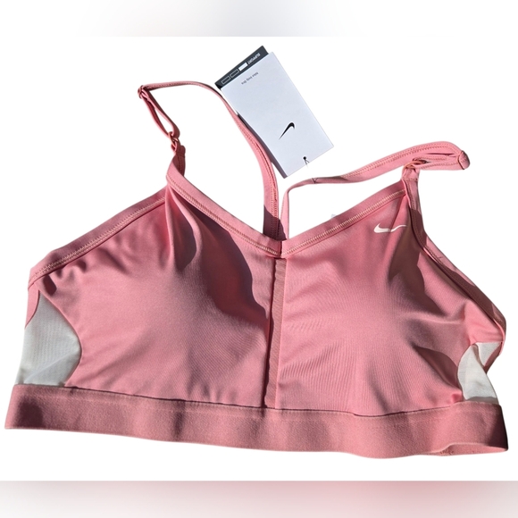 Nike Women's Dri-FIT Indy V-Neck Sports Bra - Desert Berry - XL - NWT - Picture 5 of 7